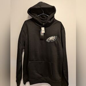 NFL Black Hoodie with Embroidered Logo